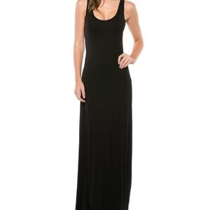 MAGIC FIT Blush Pink & Black Maxi Dress Bundle M